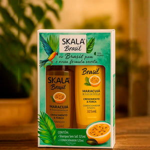Skala Linha Brasil Kit Maracuja e Oleo De Pataua Shampoo e Condicionad