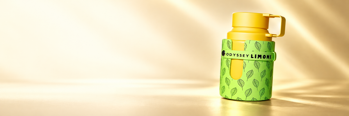 armaf product on a continuous panoramic studio background